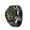 Smart Watch Titanium Alloy Case Silicone Wrist Strap Round Dial Multifunctional Sports Bluetooth Call Blood Pressure Heart Rate Blood Oxygen Monitoring
