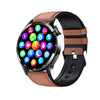 Smart Watch Titanium Alloy Case Silicone Wrist Strap Round Dial Multifunctional Sports Bluetooth Call Blood Pressure Heart Rate Blood Oxygen Monitoring