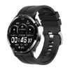 Smart Watch Titanium Alloy Case Silicone Wrist Strap Round Dial Multifunctional Sports Bluetooth Call Blood Pressure Heart Rate Blood Oxygen Monitoring