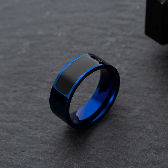 Smart Wearable Jewelry Titanium Steel Geometric Sculpture Unisex Ring