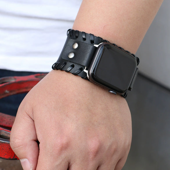 Smartwatch Strap Genuine Cow Leather For Apple Iwatch