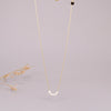 Heart Titanium Steel Inlaid Shell Inlaid Gold Necklace