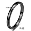 Smooth Plain Geometric Tungsten Steel Couple Rings With Gold Electroplated Finish Unisex Jewelry Accessories Wholesale