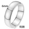 Smooth Plain Geometric Tungsten Steel Couple Rings With Gold Electroplated Finish Unisex Jewelry Accessories Wholesale