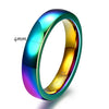 Smooth Plain Geometric Tungsten Steel Couple Rings With Gold Electroplated Finish Unisex Jewelry Accessories Wholesale