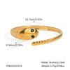 Snake Bracelet Stainless Steel Light Luxury Simple Ins Style Pvd Furnace Vacuum Real Gold Plated Jewelry