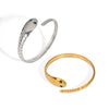 Snake Bracelet Stainless Steel Light Luxury Simple Ins Style Pvd Furnace Vacuum Real Gold Plated Jewelry