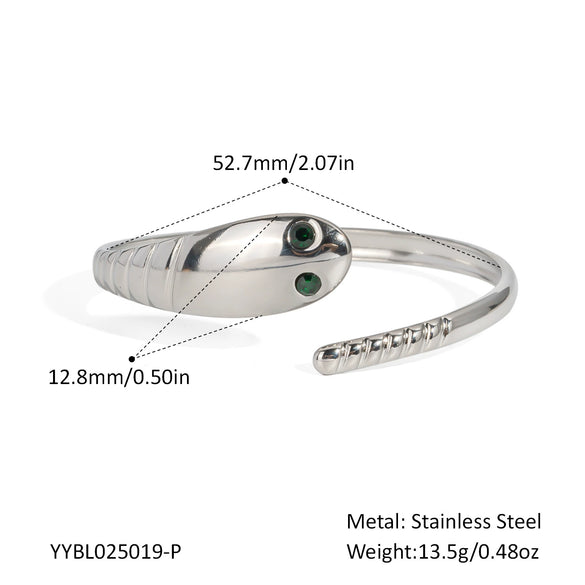 Snake Bracelet Stainless Steel Light Luxury Simple Ins Style Pvd Furnace Vacuum Real Gold Plated Jewelry
