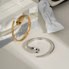 Snake Bracelet Stainless Steel Light Luxury Simple Ins Style Pvd Furnace Vacuum Real Gold Plated Jewelry