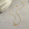 Snake Element Titanium Steel And Stainless Steel Necklace With Diamond Snake Tassel Pendant Electroplated Jewelry