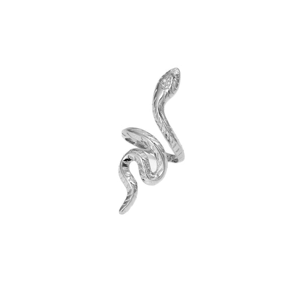Snake Ring Copper Electroplated Platinum 18K Gold Fashion Geometric Adjustable