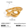 Snake Ring Stainless Steel Animal Geometric Electroplating Women's Jewelry