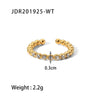 Snake Ring Stainless Steel Animal Geometric Electroplating Women's Jewelry