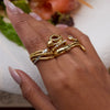 Snake Ring Stainless Steel Animal Geometric Electroplating Women's Jewelry