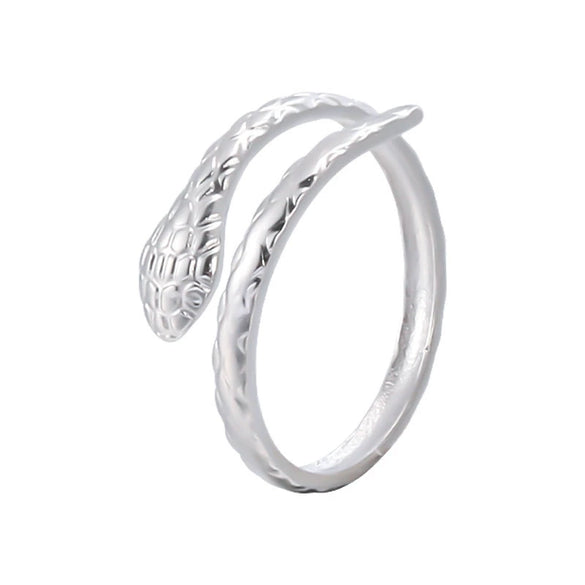 Snake Ring Stainless Steel Titanium Steel Electroplated Niche Style For Women