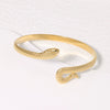 Snakeshaped Titanium Steel And Stainless Steel Bracelet 18K Goldplated Electroplated