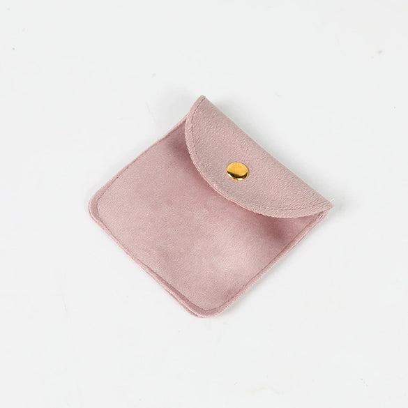 Snap Bag Velvet Jewelry Packaging Hidden Buckle Storage Bag Doublesided Fabric Bag