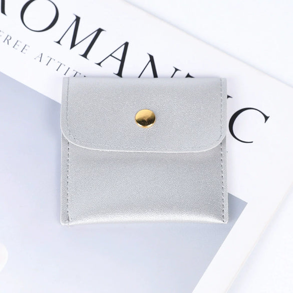 Snap Bag Velvet Jewelry Packaging Hidden Buckle Storage Bag Doublesided Fabric Bag