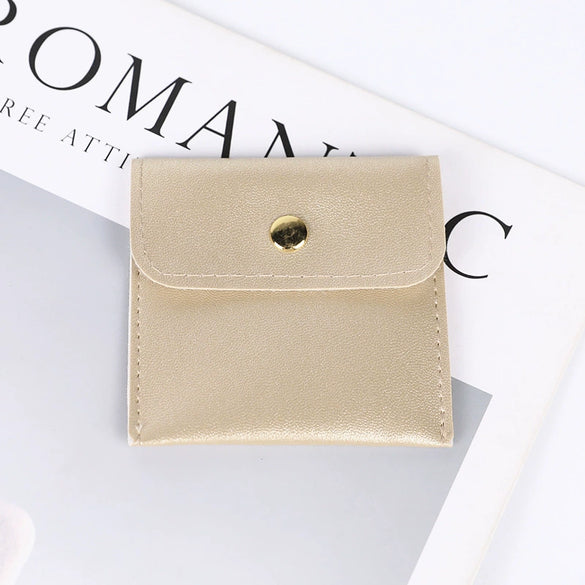 Snap Bag Velvet Jewelry Packaging Hidden Buckle Storage Bag Doublesided Fabric Bag