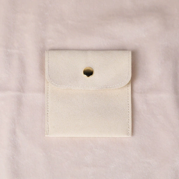 Snap Bag Velvet Jewelry Packaging Hidden Buckle Storage Bag Doublesided Fabric Bag