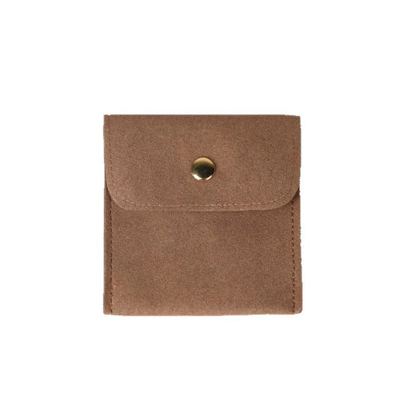 Snap Bag Velvet Jewelry Packaging Hidden Buckle Storage Bag Doublesided Fabric Bag
