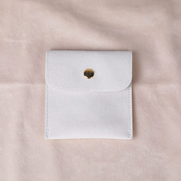 Snap Bag Velvet Jewelry Packaging Hidden Buckle Storage Bag Doublesided Fabric Bag