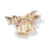 Snowman Christmas Enamel Brooch With Rhinestone Accents Electroplated Alloy Clothing Accessory