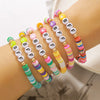 Soft Ceramic Copper Beads Acrylic Handmade Geometric Unisex Bracelet