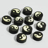 Soft Clay Beads Black White Bagua Pattern Diy Loose Beads For Bracelet Mobile Phone Chain Pendant Accessories Paint Treatment Wholesale