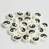 Soft Clay Beads Black White Bagua Pattern Diy Loose Beads For Bracelet Mobile Phone Chain Pendant Accessories Paint Treatment Wholesale
