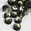 Soft Clay Beads Black White Bagua Pattern Diy Loose Beads For Bracelet Mobile Phone Chain Pendant Accessories Paint Treatment Wholesale