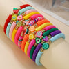 Soft Clay Fruit Geometric Handmade Women's Bracelet Set Jewelry