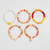 Soft Clay Handmade Fashion Sports Style Minimalist Flower Shell Stacked Bracelet