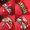Soft Pottery Beaded Bracelet Polymer Clay Christmas Minimalist Style Women's Jewelry