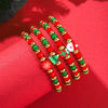 Soft Pottery Beaded Bracelet Polymer Clay Christmas Minimalist Style Women's Jewelry