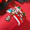 Soft Pottery Beaded Bracelet Polymer Clay Christmas Minimalist Style Women's Jewelry