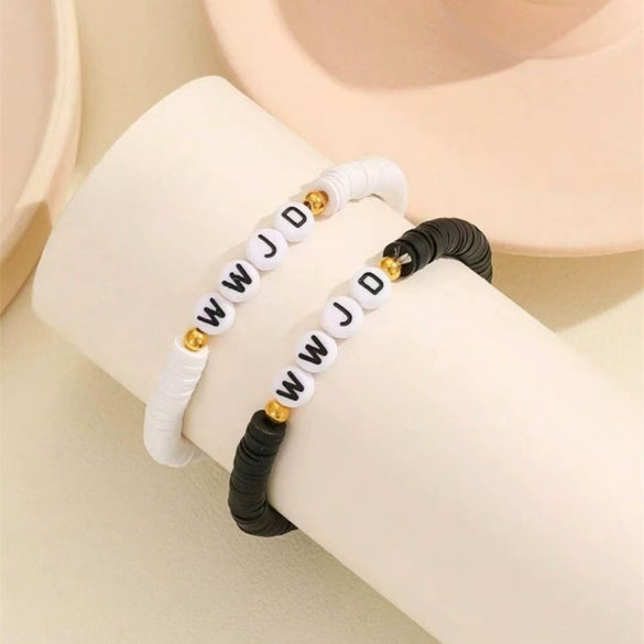 Soft Pottery Bracelet Geometric Pattern Handmade Unisex