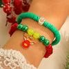 Soft Pottery Bracelet Handmade Geometric Style Unisex
