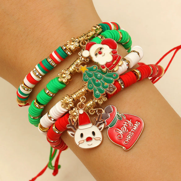Soft Pottery Bracelet Handmade Geometric Style Unisex