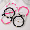 Soft Pottery Bracelet Polymer Ccb Geometric Handmade Unisex