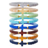 Soft Pottery Bracelet Polymer Clay Flakes Copper Beads Acrylic Handmade Rainbow Color Unisex
