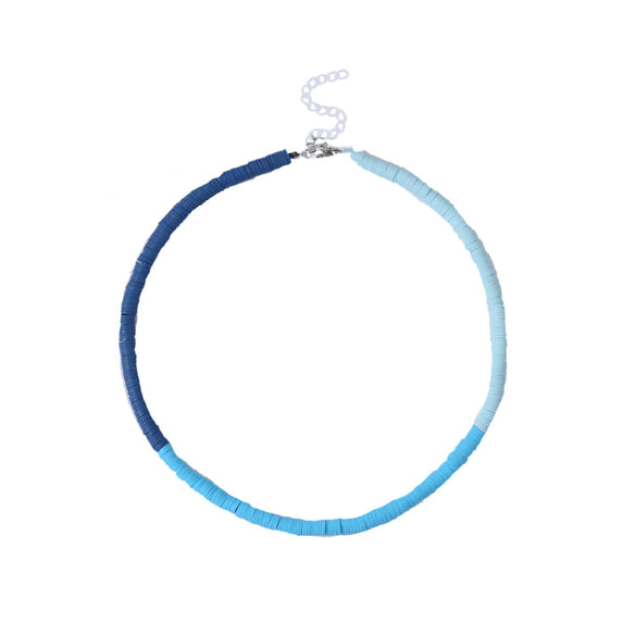 Soft Pottery Round Necklace For Women Handwoven Geometric Style