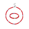 Soft Pottery Round Necklace For Women Handwoven Geometric Style