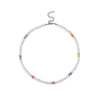 Soft Pottery Round Necklace For Women Handwoven Geometric Style