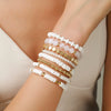 Soft Pottery Women's Simple Geometric Electroplated Bracelet