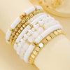 Soft Pottery Women's Simple Geometric Electroplated Bracelet