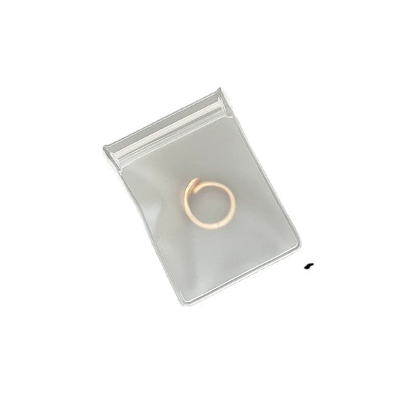 Soft Protective Eva Frosted Ziplock Jewelry Storage Bag For Earrings And Necklace