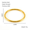 Solid Color 304 Stainless Steel Bangle In Bulk