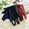 Solid Color Chiffon Triangle Scarf Hair Band Women's Simple Geometric Headwear