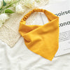 Solid Color Chiffon Triangle Scarf Hair Band Women's Simple Geometric Headwear